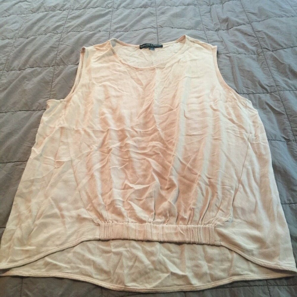 Euc Harlow & Graham Blush Pink Rayon Shell Top M